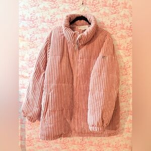 Koolaburra  by Ugg Pink Corduroy velvet puffer Jacket